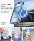BERFY Magnetic for iPhone 15 Case Compatible with Magsafe, Full Body Rugged Case Built-in 9H Tempered Glass Screen Protector & Full Camera Protect...