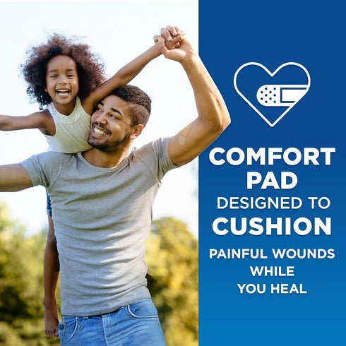 Band-Aid Brand Adhesive Bandage Family Variety Pack in Assorted Sizes Featuring Water Block Flex, Flexible Fabric, Skin-Flex, Tough Strips & Pixar...