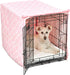 New World Pet Products Dog Crate Cover Featuring Teflon Fabric Protector, Dog Crate Cover Fits Midwest 30-Inch Dog Crates, Pink Designer Pattern...