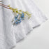 Marilyn 2PCS White Sheer Valances for Windows 14 Inches Long, Light Filtering Soft Clip Jacquard Textured 3D Leaf Curtains for Bathroom Bedroom Ba...