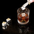 Whiskey Stones Gift Set – 6 Reusable Stainless Steel Chilling Rocks with Tongs for Scotch, Bourbon, Cocktails, and More...