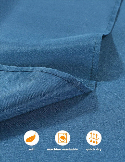 Navy Blue Cloth Napkins 1-Dozen, Solid Washable Fabric Napkins Set of 12, Perfect for Weddings, Parties, Holiday Dinner (17 x 17-Inch, Navy Blue)...