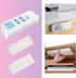 Self Adhesive Power Strip Holder 4 Pack - No Drill Extension Block Wall Mount Fixator - Easy to Install Sliding Design - for Home, Kitchen, Office...