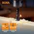 BORA BFB-009713 5/8" Dia Tempest Forstner Bit 3-1/2" OAL, Round 5/16" Shank for Wood Drilling Ideal for Cabinet Making and Fine Woodworking Projec...
