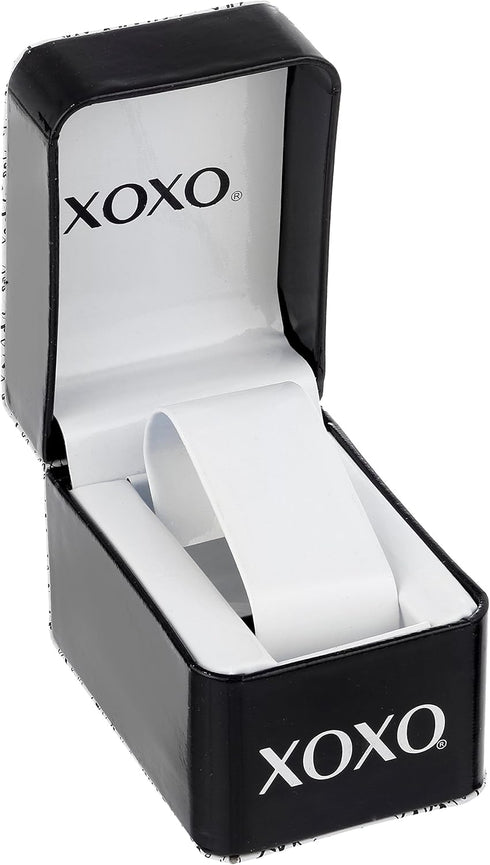Accutime XOXO Women's Analog Watch with Silver-Tone Case, Rhinestone Bezel/Dial/Band, Silver-Tone Sunray Dial - Official XOXO Woman's Watch, Jewel...