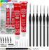 Testors Cement Plastic Model Glue Adhesive 2-Pack, 6 Fine Detail Miniatures Paint Brushes, Precision Crafting Knife with Extra Blades and Tips...