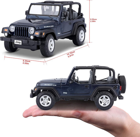 Maisto 1:27 Scale Jeep Wrangler Rubicon Diecast Vehicle (Colors May Vary)...