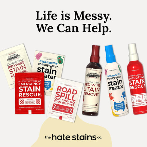 Chateau Spill Red Wine Stain Remover for Clothes – 25 Wipes for Stubborn Stains on Tablecloth, Carpet, Upholstery and Laundry from the makers of M...