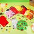 24 Pack Farm Animals Tic Tac Toe Strategic Board Game Farm Party Favors Felt Barnyard Cow Pig Sheep Party Game for Farm Themed Party Supplies Good...