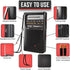 PowerBear Portable Radio | AM/FM, 2AA Battery Operated with Long Range Reception for Indoor, Outdoor & Emergency Use | Radio with Speaker & Headph...