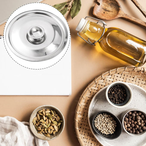Silver Stainless Steel Pan and Pot Lid - Universal Replacement Cover for Skillets - Frying Pans - for Cast Iron Cookware - 16cm Diameter...