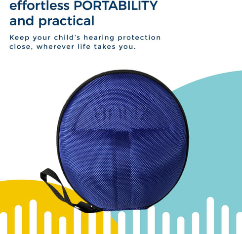 BANZ Baby Ear Defenders Case 0-36 Months - Navy Blue – Travel Case Container for Baby & Toddler Headphone Protection – Lightweight, Compact & Dura...