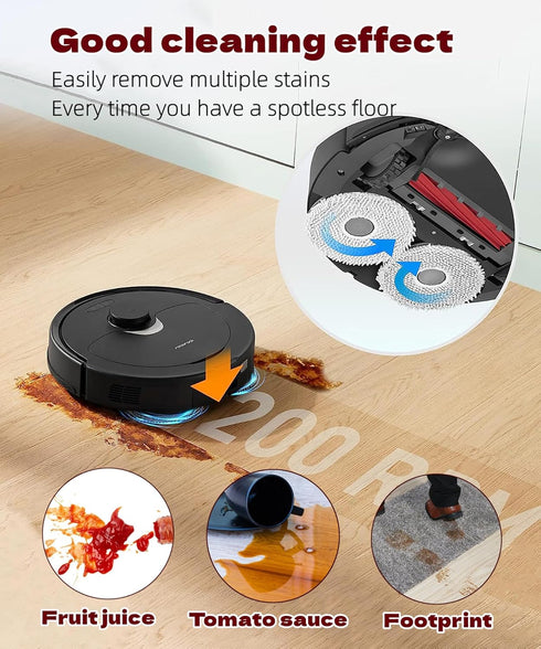 6 Packs Mop Pads Compatible with Roborock Q Revo Robot Vacuum Cleaner,vacuum spin Washable replacement mop Pads...