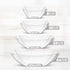 Posh Setting Square Plastic Serving Bowls, Medium Silver Glitter Plastic Serving Bowls, 4 Pack Plastic Disposable Party Snack, Buffet, Chips, or S...