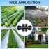 8 Pcs Irrigation Fittings 1/4 Inch Irrigation Parts 6 Way Drip Irrigation Tube Fittings for Irrigation Pipe...