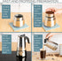 Mixpresso 6 Cup Greca Stovetop Espresso Pot 300ml/10oz, Moka Pot with Coffee Percolator Design, Stainless Steel Stove Top Coffee Maker for Camping...