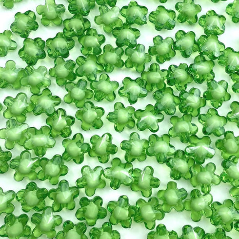 200 Pieces 12mm Acrylic Flower Beads Mix Candy Colors Smooth Spacer Beads Flower Shape Beads for DIY Craft Jewelry Making Bracelets Necklaces Earr...