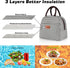 BALORAY Lunch Bag for Women Men Insulated Lunch Box for Adult Reusable Lunch Tote Bag for Work, Picnic or Travel(Black White Stripes)...