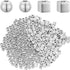 Hicarer 2000 Silver Beads for Jewelry Making 3mm Round and Square Tiny Smooth Loose Spacer Beads for Bracelet Earrings Charm Jewelry Making DIY(Si...