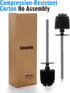 2 Pack Toilet Bowl Cleaning Brush Set for Bathroom, No Assembly and No Scratching Toilet Bowl, 304 Anti-Rust Handle...