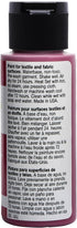 Delta Creative FolkArt 4403 Fabric Brush On Acrylic Paint, 2 oz, Magenta...