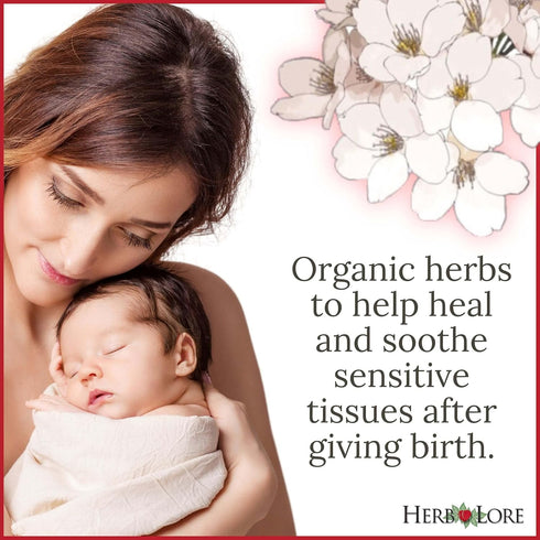 Herb Lore Postpartum Sitz Bath - Herbal Perineal Cleanser & Bath Soak for Hemorrhoids & Damaged Tissues - Use in Spray or Peri Bottle for Postpart...