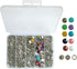 ZZYWWP 100 metal snaps for fabric, snap button kit with Button Pliers, 9.5mm snap buttons for Handmade DIY, Clothing Sewing, Handmade Crafts (10 C...