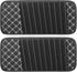 X AUTOHAUX 2pcs Car CD Visor Storage Cases Vehicle Sun Visor Organizer with 10 DVD Storage Sleeves Black with White Line...