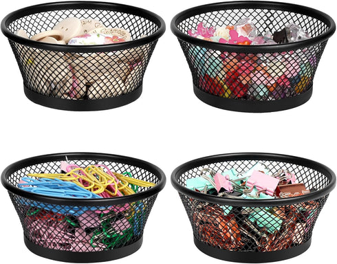 Paper Clip Holder for Desk, Paper Clip Holders, Mesh Paperclip Holders Metal Paper Clip Dispenser Organizer for Desk Binder Clip Holder Container ...