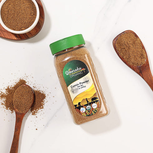 Dwaraka Organic - Cumin Powder, 7oz, Healthy, Organic, Non GMO, All Natural...