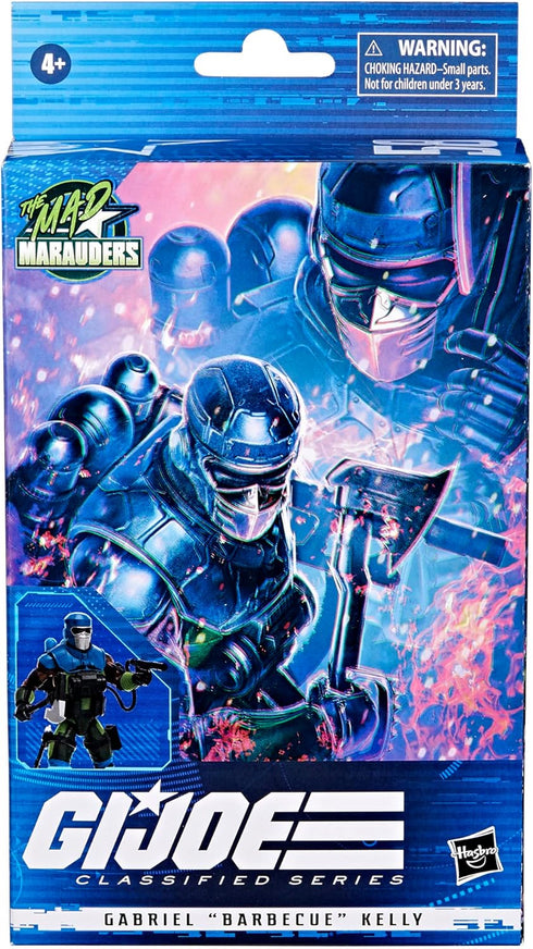 G.I. Joe Classified Series Mad Marauders Gabriel “Barbecue” Kelly Action Figure 58 Collectible Premium Toy 6-Inch-Scale Custom Package Art...