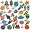 35 PCS Iron on Patches Solar System Appliques Stickers Woohome Embroidered Space Planets Patches Applique Kit for Clothing, Jackets, Backpacks, Je...