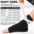 Ankle Compression Socks (XXL, Black), Effective Ankle Brace w/ 20-30 mmHg Compression for Foot Pain Relief, Ankle Support Sleeve for Plantar Fasci...