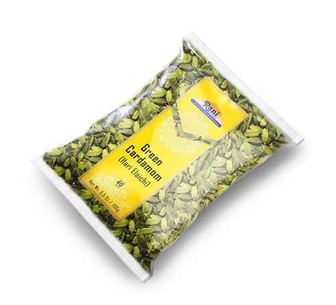 Rani Green Cardamom Pods Spice (Hari Elachi) 3.5oz (100g) ~ All Natural | Vegan | Gluten Friendly | NON-GMO | Product of India...