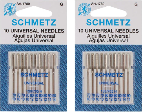 Euro-Notions Universal Machine Needles, 10-Pack (2 pack)...