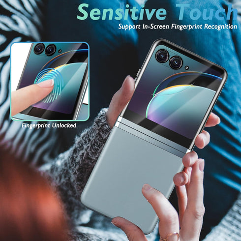 Orzero (3 Pack Screen Protector Compatible for Motorola Razr+ / Plus 2023 Front Screen, Protector De Pantalla Soft TPU Anti-Scratch Edge to Edge H...