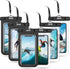 JOTO 6 Pack Universal Waterproof Phone Holder Pouch, IPX8 Underwater Case Cell Phone Dry Bag for iPhone 14 13 12 11 Pro Max Plus XS XR X 8 7, Gala...