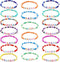 20 Pcs Friendship Bracelets for Teen Girls Preppy Letter Beaded Bracelets Bulk Colorful Stretch Kids Bracelet for Girls Women Set Jewelry...