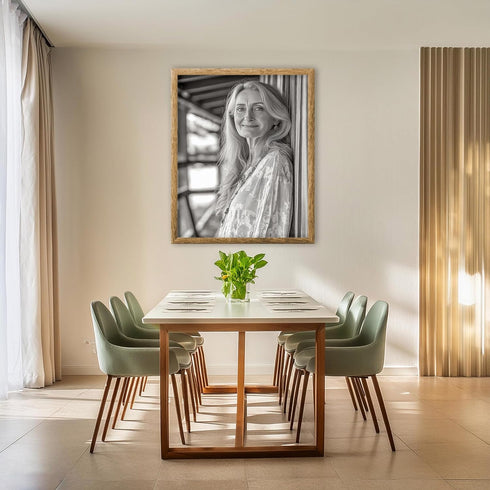 Posterizer 1 pcs-black and white photo art-90s models inspired portarait 2-Photography Art-Retro Art-Decorations for Bedroom, Office, Living Room ...