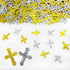 Cross Confetti | Glitter Confetti Sprinkles for Xmas Bridal Baptism Thanksgiving Memorial Day Festival Decorations | Metallic Foil | 45g 1.6OZ 100...