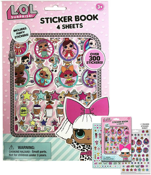 MGA LOL Surprise Sticker Book with Puffy Stickers Party Favors Supplies LOL Dolls...