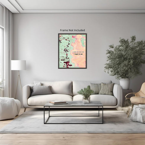 Posterizer 1 pcs-Funky Colorful Patel Hippy Poster-Quotes and Poems-Gift For Buddhism Meditation philosophy Fans- unframed wall art...