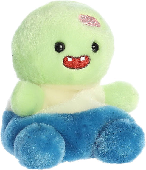 Aurora® Adorable Palm Pals™ Brainy Zombie™ Stuffed Animal - Pocket-Sized Fun - On-The-Go Play - Green 5 Inches...