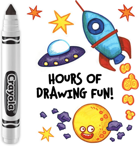 Crayola Washable Markers - Black (12ct), Kids Broad Line Markers, Bulk Markers for Classrooms & Teachers...