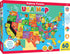 MasterPieces 60 Piece Educational Jigsaw Puzzle for Kids - USA Map State Shaped - 16.5"x12.75"...