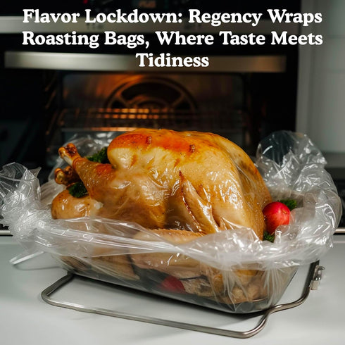 Regency Wraps Turkey Roasting Bags With Twist Ties, Oven Safe Bags for Cooking Flavorful Turkey, Poultry, or Meat with Easy Clean Up, Clear, 20" x...