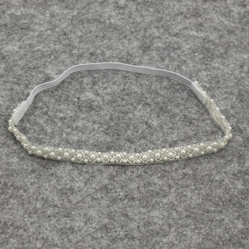 Baptism Headband for Baby Infant Toddler Girls White Christening Headband (0-2 Months)...