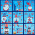 4th of July Gnome Window Clings Decorations 9 Sheets Patriotic Window Clings Red White and Blue Party Supplies Decor for Home School Office Classr...