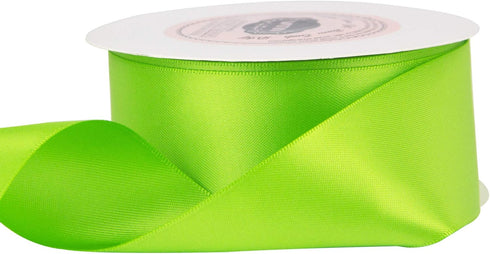 VATIN Double Face Apple Green Satin Ribbon 1-1/2" Continuous 25 Yards,Green Polyester Fabric Ribbon use for Bows Bouquet, Gift Wrapping, Floral Ar...