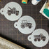 Designer Stencils Trucks Cookie Set, Beige/Semi-Transparent...